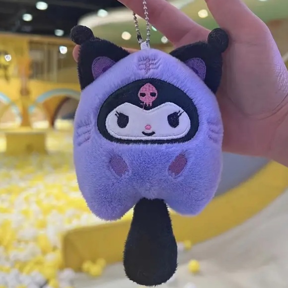 Kuromi Hello Kitty Keychain - Picture 2 of 2